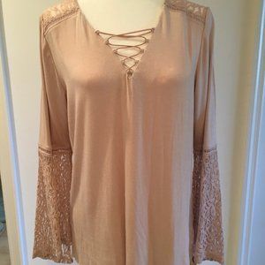 NWT DEMOCRACY PINK FASHIONABLE TOP XL